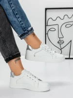 Sneakers Dama 983 WHITE-SILVER | FASHION