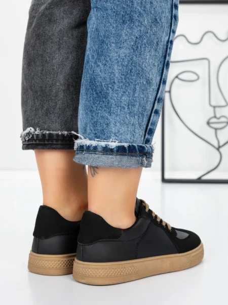 Sneakers Dama 986 BLACK-KHAKI | FASHION