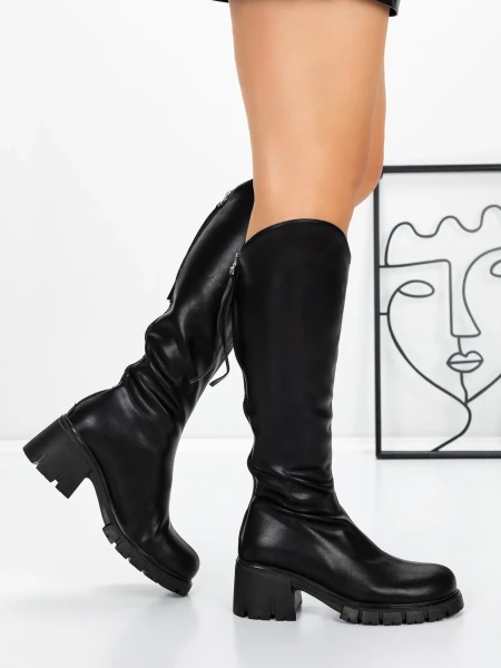 Cizme Dama 3WL15 Negru » MeiMei.Ro