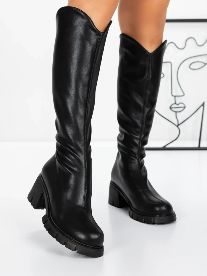 Cizme Dama 3WL15 Negru » MeiMei.Ro