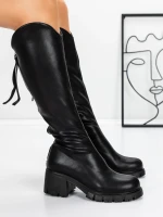 Cizme Dama 3WL15 Negru » MeiMei.Ro