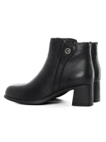 Ghete Dama din piele naturala 8858 BLACK | ADVANCER
