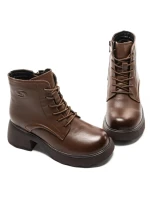 Ghete Dama din piele naturala 5008 BROWN | ADVANCER