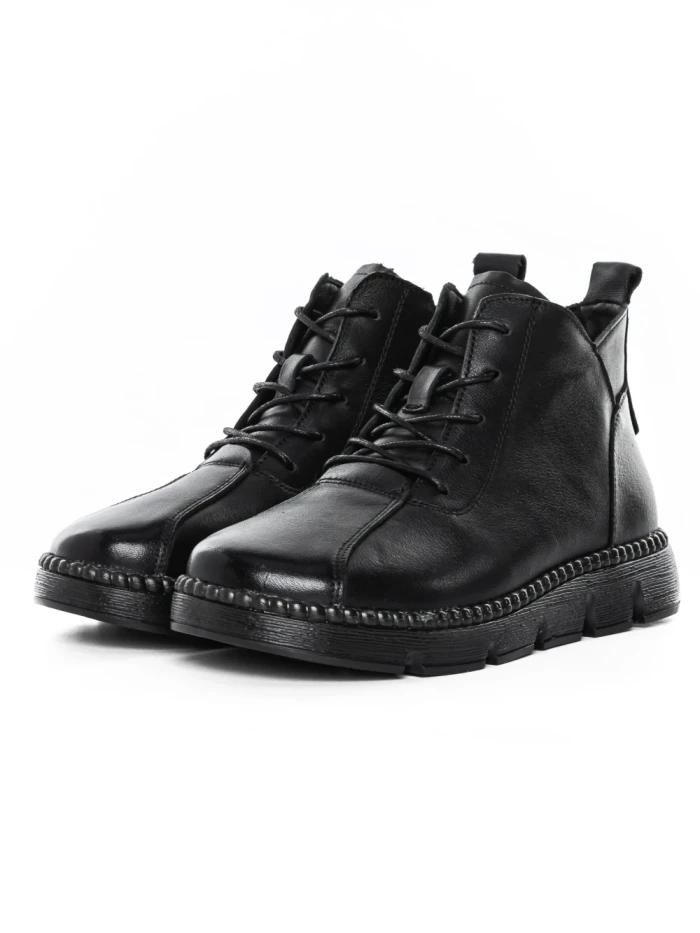 Ghete Dama din piele naturala 5512 BLACK | ADVANCER