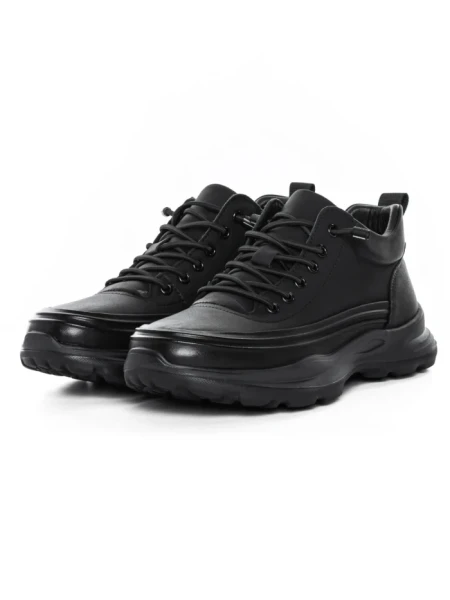 Ghete Barbati din piele naturala E90005 BLACK | ADVANCER
