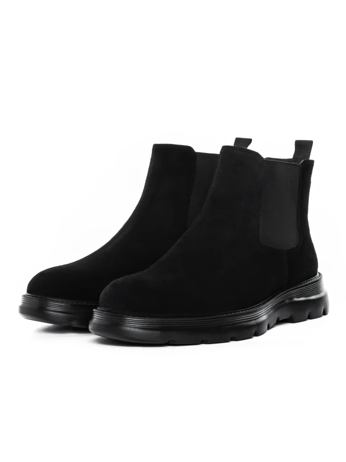 Ghete Barbati din piele naturala Z190330 Negru | Advancer » MeiMei.Ro