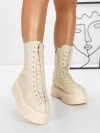Ghete Dama cu Platforma 3AL77 BEIGE | MEI