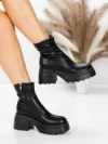 Ghete Dama cu Platforma 57WL10 BLACK | MEI