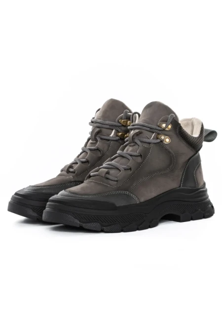 Ghete Dama din piele naturala 8110 GREY | ADVANCER