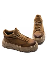 Ghete Barbati din piele naturala 225-5B YELLOW | ADVANCER