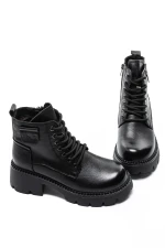 Ghete Dama cu Platforma 8099 Negru » MeiMei.Ro