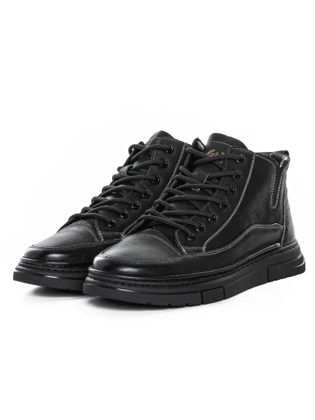 Ghete Barbati din piele naturala M999336 Negru | Advancer » MeiMei.Ro