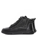 Ghete Barbati din piele naturala M999336 Negru | Advancer » MeiMei.Ro