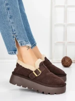 Ghete Dama din piele naturala 5W91 BROWN | PANTOFUL