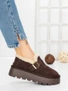 Ghete Dama din piele naturala 5W91 BROWN | PANTOFUL