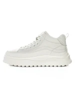Ghete Barbati din piele naturala 7793 WHITE | ADVANCER
