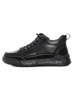 Ghete Barbati din piele naturala 88805 BLACK | ADVANCER
