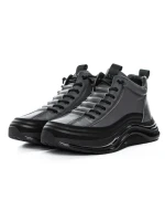 Ghete Barbati din piele naturala M668 GREY | ADVANCER