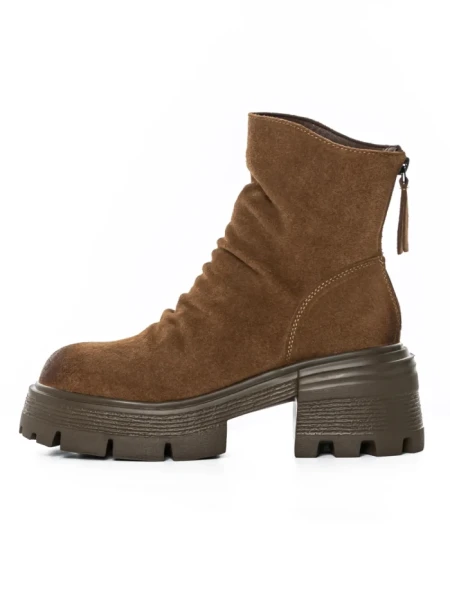 Ghete Dama din piele naturala D28-3F YELLOW | ADVANCER