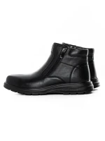 Ghete Barbati din piele naturala L52681 BLACK | MELS