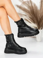 Ghete Dama cu Platforma 5AH59 BLACK | MEI