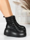 Ghete Dama cu Platforma 56WL11 BLACK | MEI