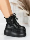 Ghete Dama cu Platforma 56WL16 BLACK | MEI