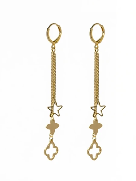 Cercei de Dama CRC039 Auriu | Mei Cercei CRC039 AURIU | MEI