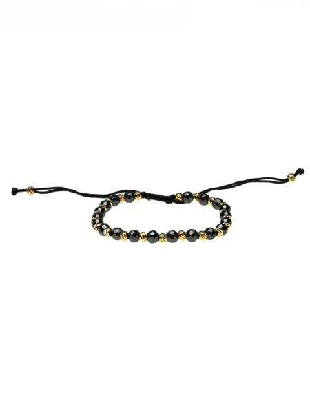 Bratara Unisex BR029 Auriu-Negru | Mei Bratara Unisex BR029 AURIU-NEGRU | MEI