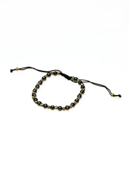 Bratara Unisex BR029 Auriu-Negru | Mei Bratara Unisex BR029 AURIU-NEGRU | MEI