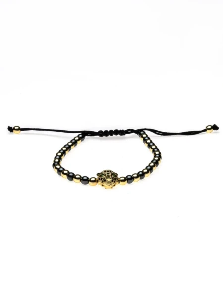 Bratara Unisex BR030 Auriu-Negru | Mei Bratara Unisex BR030 AURIU-NEGRU | MEI