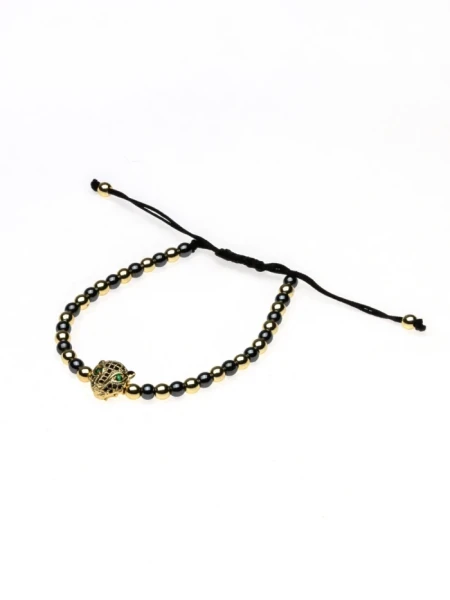 Bratara Unisex BR030 Auriu-Negru | Mei Bratara Unisex BR030 AURIU-NEGRU | MEI