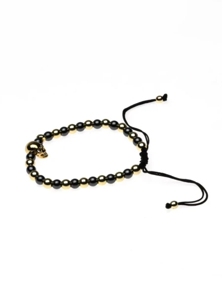 Bratara Unisex BR032 Auriu-Negru | Mei Bratara Unisex BR032 AURIU-NEGRU | MEI