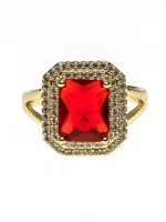 Inel INL14 AURIU-ROSU | MEI