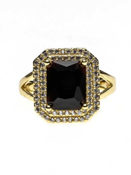 Inel de Dama INL14 Auriu-Negru | Mei Inel INL14 AURIU-NEGRU | MEI