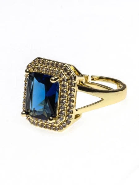 Inel de Dama INL14 Auriu-Albastru | Mei Inel INL14 AURIU-ALBASTRU | MEI