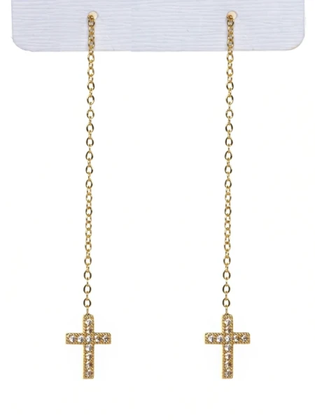 Cercei de Dama CRC032 Auriu | Mei Cercei CRC032 AURIU | MEI