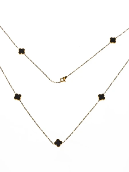 Colier de Dama YP-35 Auriu-Negru | Mei Colier YP-35 AURIU-NEGRU | MEI