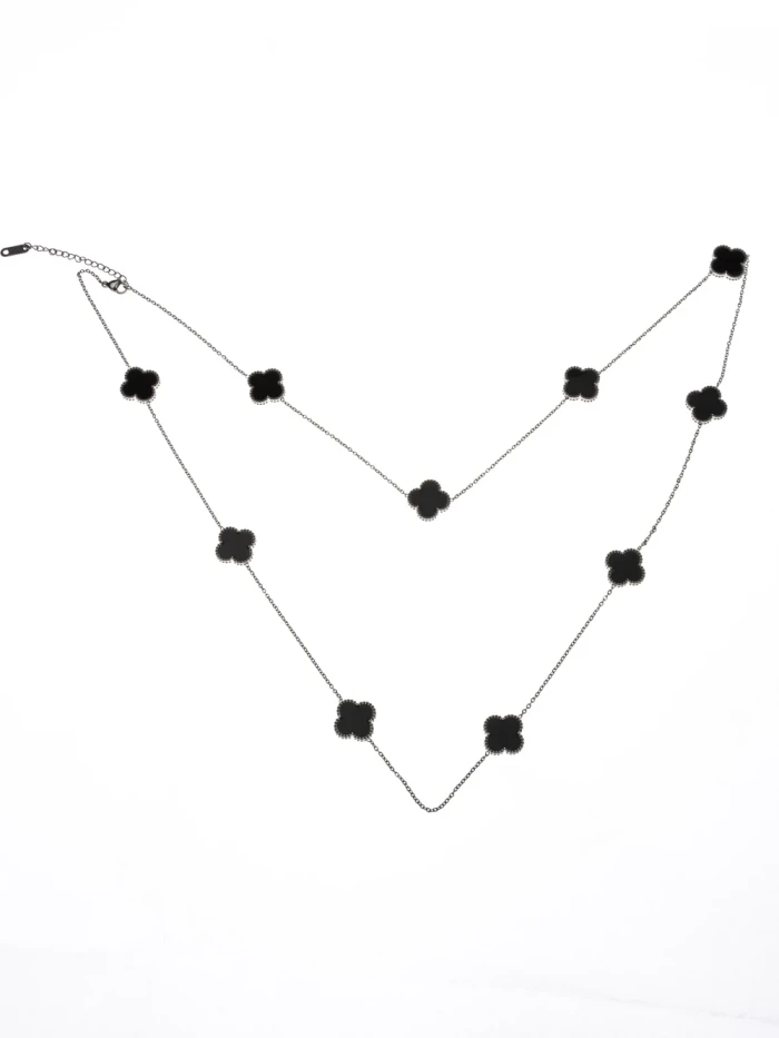 Colier YP-38 ARGINTIU-NEGRU | MEI