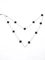 Colier YP-38 ARGINTIU-NEGRU | MEI