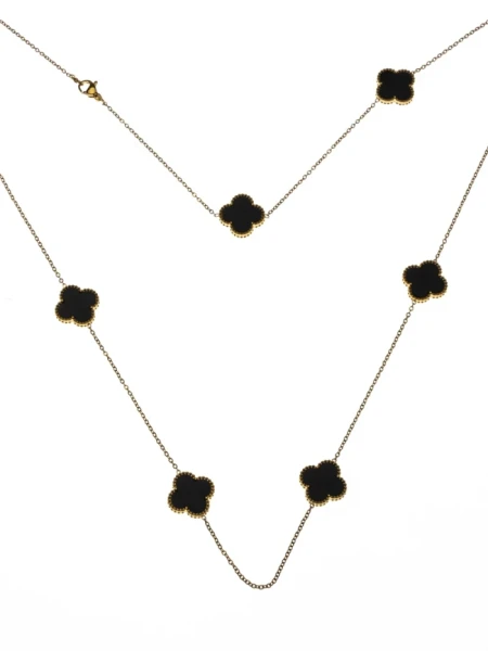 Colier de Dama YP-38 Auriu-Negru | Mei Colier YP-38 AURIU-NEGRU | MEI