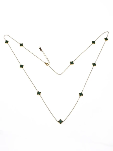 Colier de Dama YP-39 Auriu-Verde | Mei Colier YP-39 AURIU-VERDE | MEI