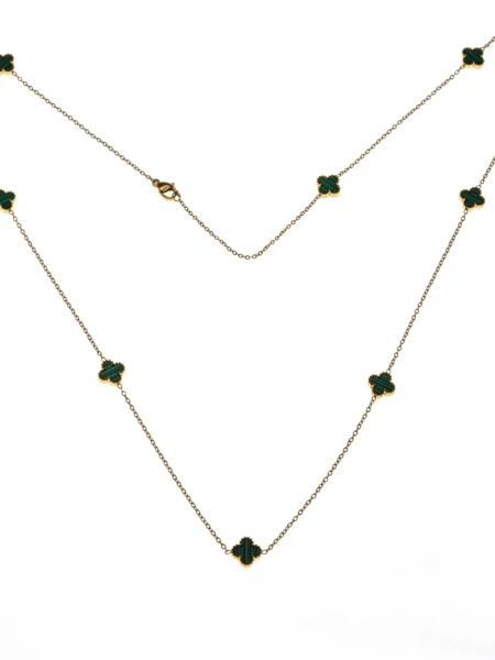 Colier de Dama YP-39 Auriu-Verde | Mei Colier YP-39 AURIU-VERDE | MEI