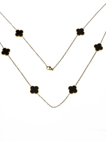 Colier de Dama YP-40 Auriu-Negru | Mei Colier YP-40 AURIU-NEGRU | MEI