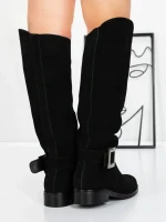 Cizme Dama din piele naturala 52AD3 BLACK | PANTOFUL