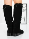 Cizme Dama din piele naturala 52AD6 BLACK | PANTOFUL