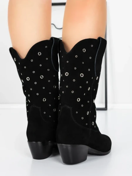 Ciocate Dama din piele naturala 52AD9 BLACK | PANTOFUL