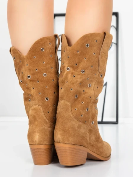 Ciocate Dama din piele naturala 52AD9 YELLOW | PANTOFUL