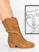 Ciocate Dama din piele naturala 52AD9 YELLOW | PANTOFUL