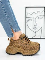 Pantofi Sport Dama cu Platforma 5WL93 LEOPARD PRINT | MEI